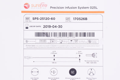 SureFire SPS-25120-60 Precision Infusion System 025L Vessel Size 4-6mm (x)